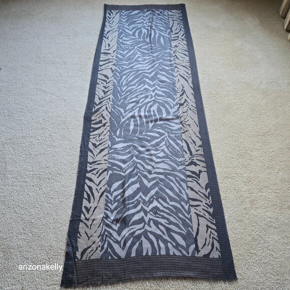 Kinross Accessories - NWOT Kinross Cashmere Silk Lightweight Scarf Animal Print Tiger